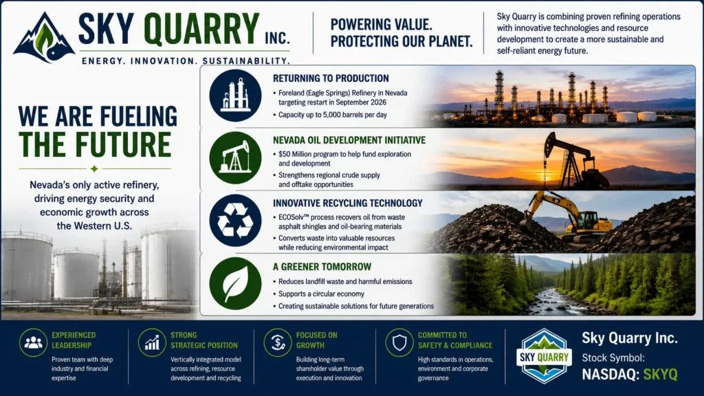 Sky Quarry Inc. (Nasdaq: SKYQ)